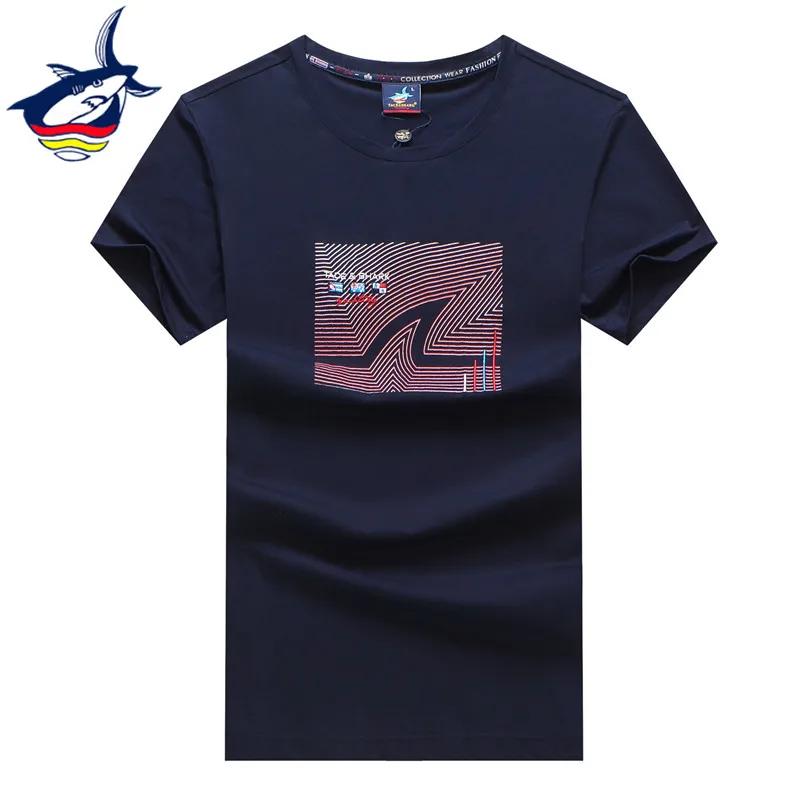 

Футболка мужская с надписью Tace & Shark, уличная одежда с коротким рукавом, брендовая рубашка, лето 2022