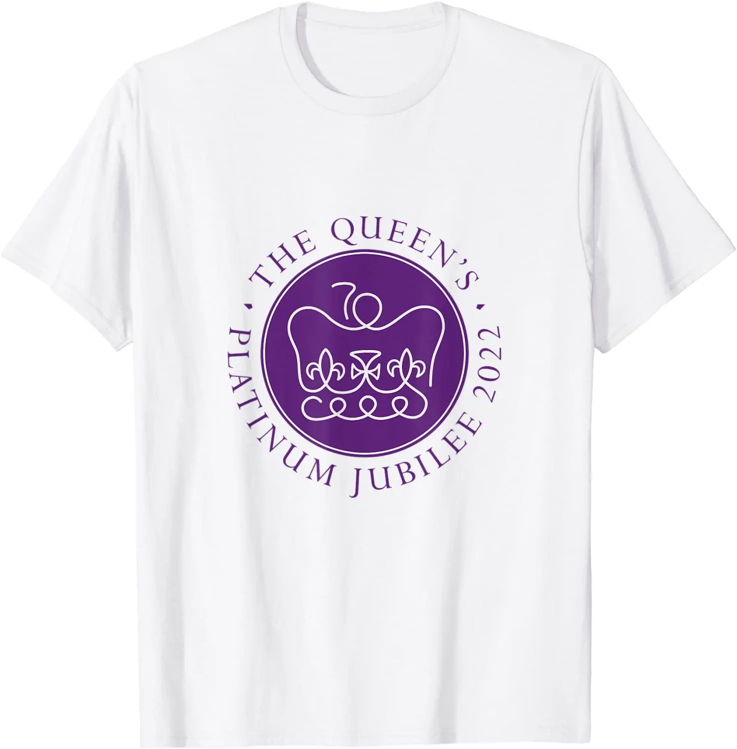 

Queens Platinum Jubilee 70 Years Short-sleeved T-shirts Men's and Women's Tops Summer Clothes