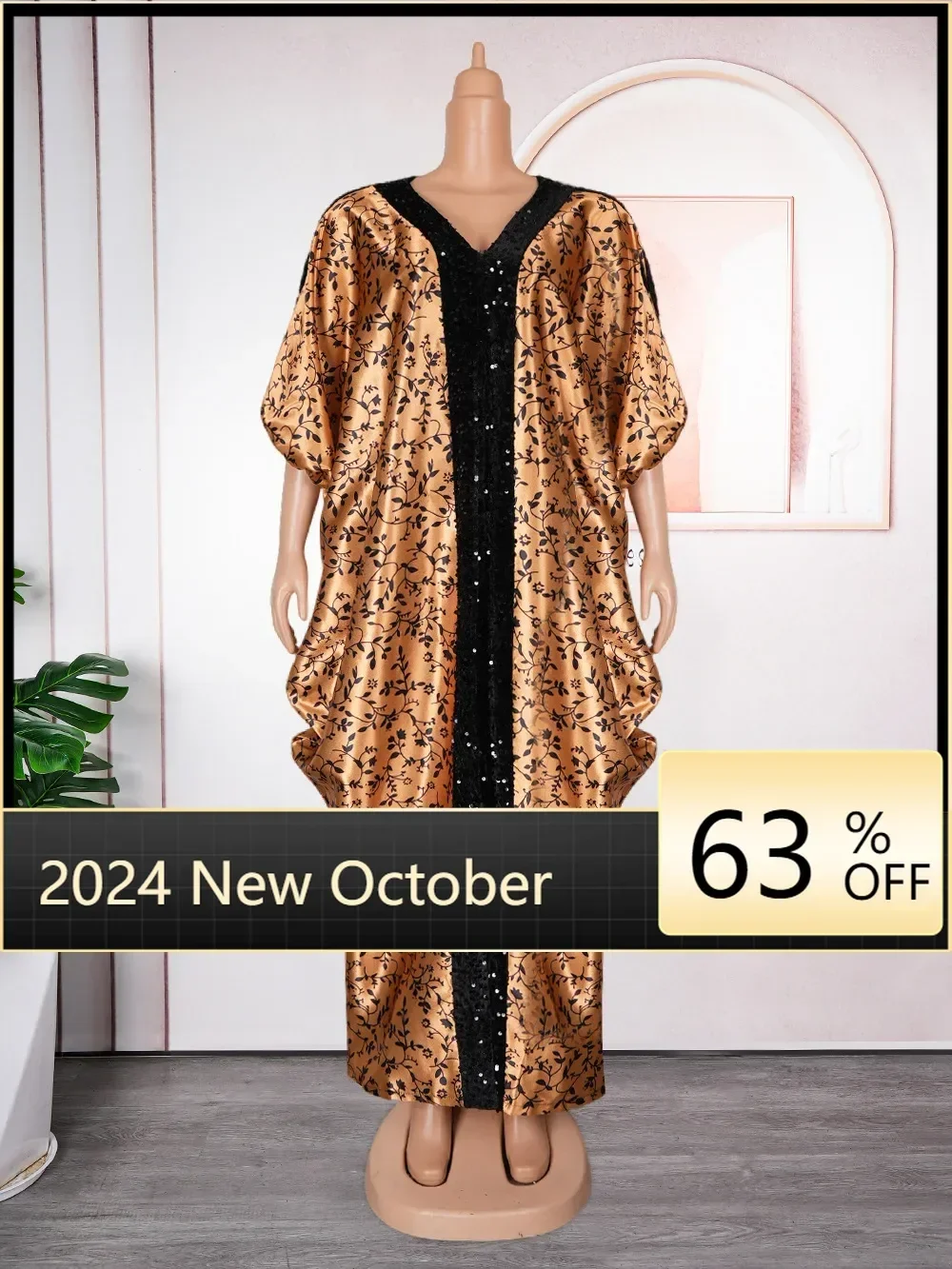 Абая для женщин Дубай роскошное 2024 африканское мусульманское модное платье