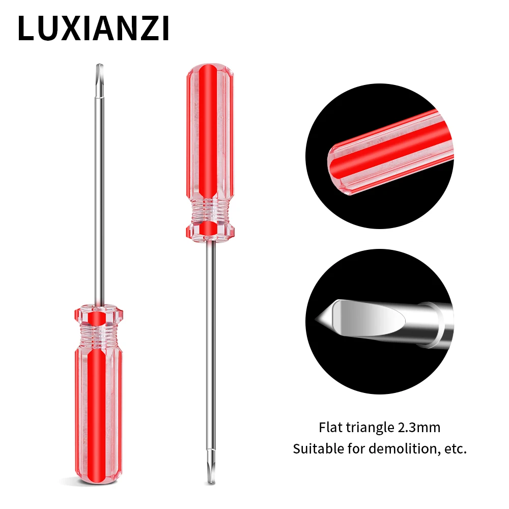 

Треугольная отвертка LUXIANZI 2,3 мм, пластиковая отвертка для снятия игрушек, ручной инструмент для домашнего ремонта