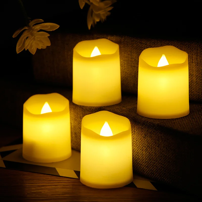 

Flameless Led Candle Creative Wishing Led Tea Light Warm White Electronic Candle Light Wedding Christmas Decor Candle Light