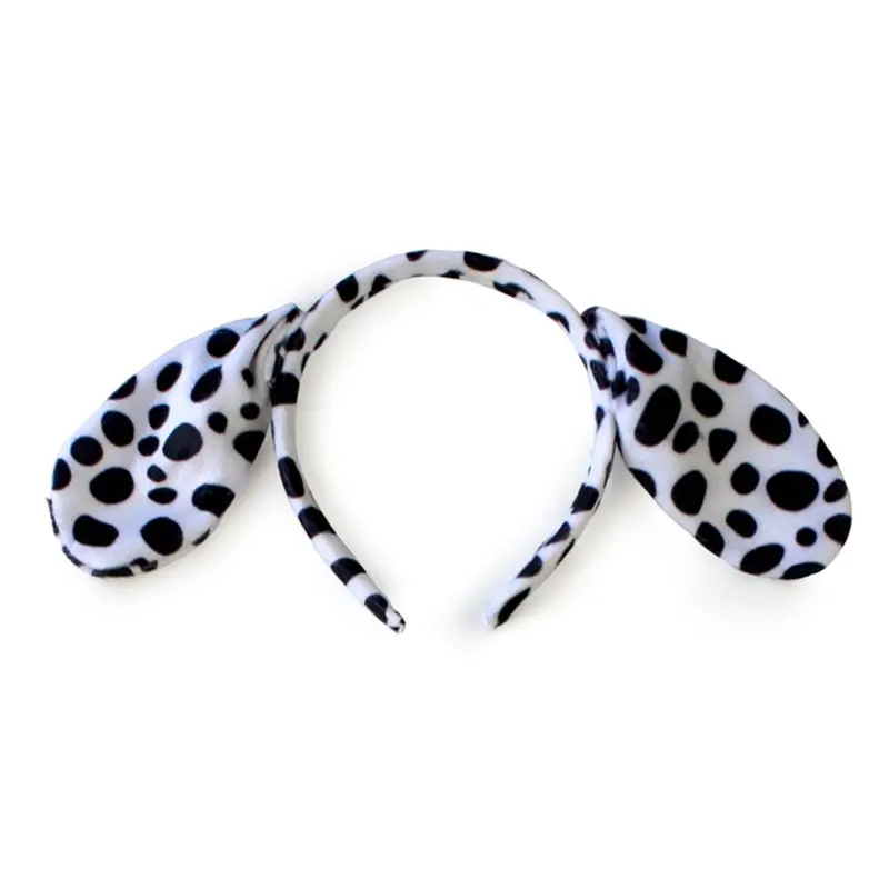 

Animals Cosplay Costume Sets Kids Adult Large Dalmatian Spotty Ears Hea
