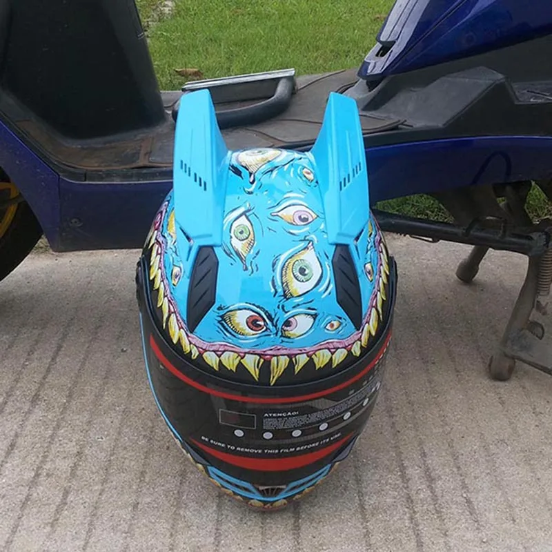 

Motorcycle blue helmet 3/4 open face unisex scooter full face motorbike helmet capacete casco winter helmet FAST