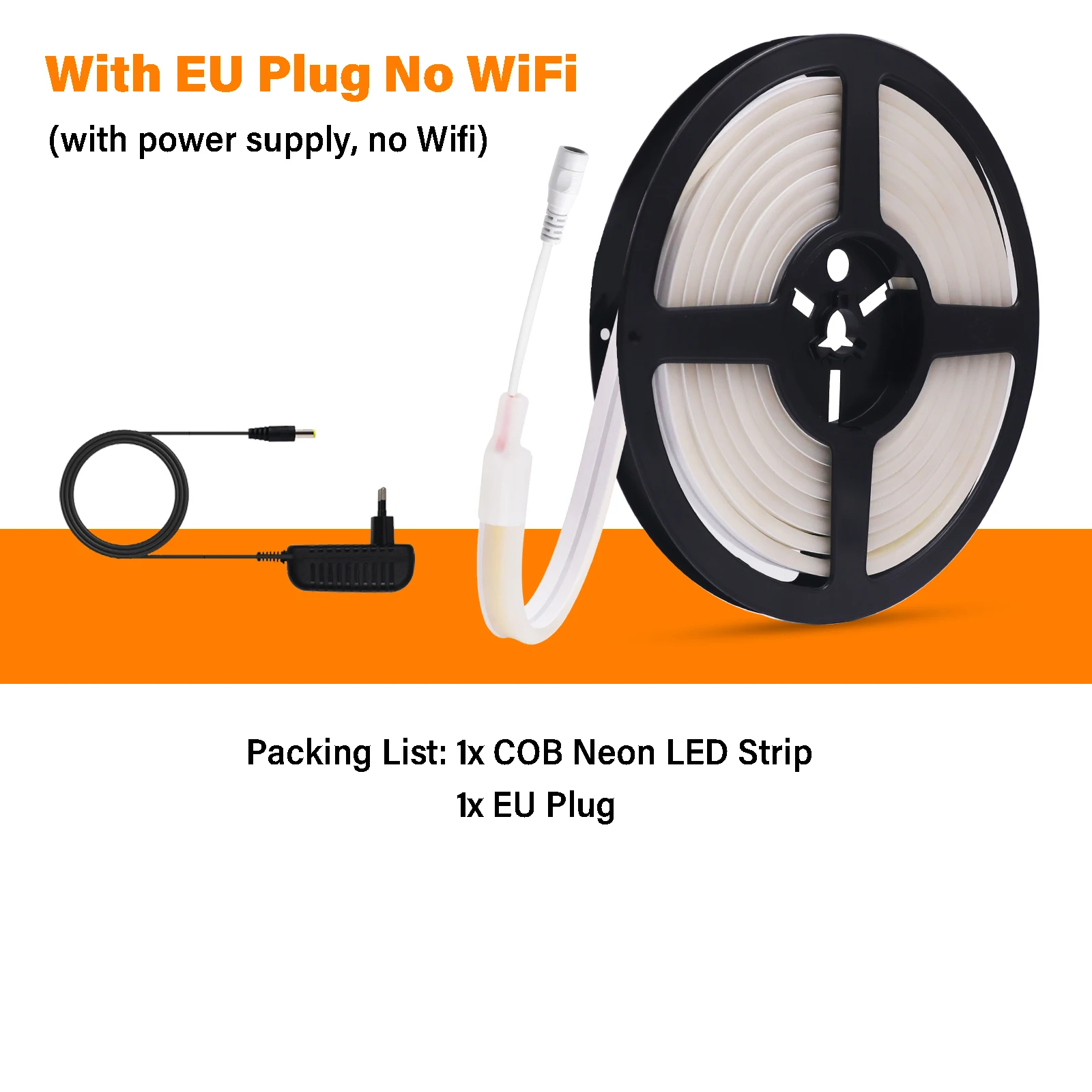 GAHADA Светодиодная лента COB 12/24В IP65 тёплый/естественный/белый 320LED/м