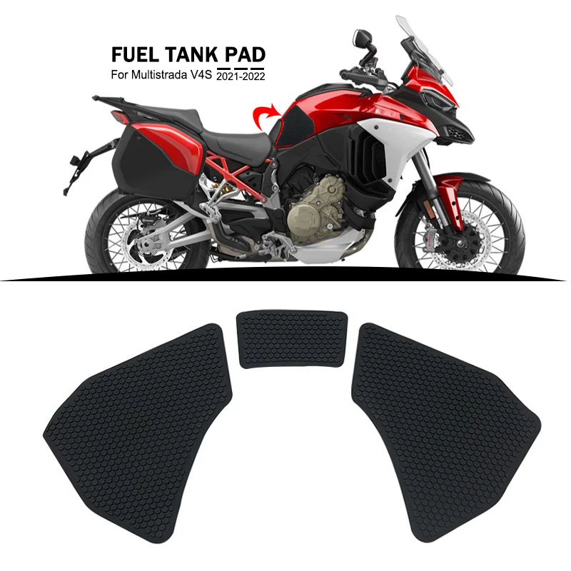 

Side Fuel Tank Pad For Ducati Multistrada V4 S V4S 1100 Sport 1100S 2021 2022 Tank Pads Protector Stickers Side Sticker