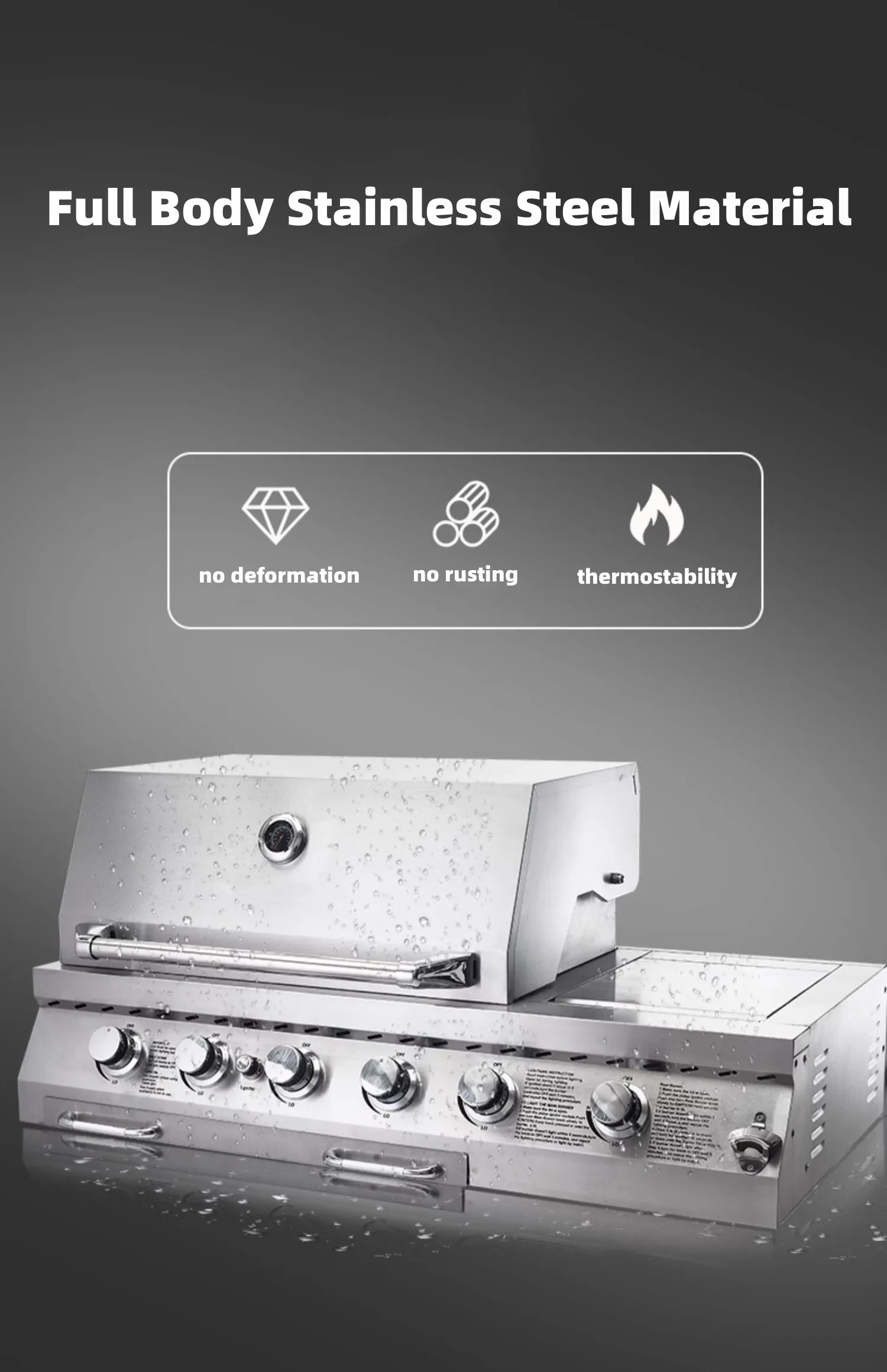 Заводская цена индивидуальный уличный гриль из нержавеющей стали и углерода для