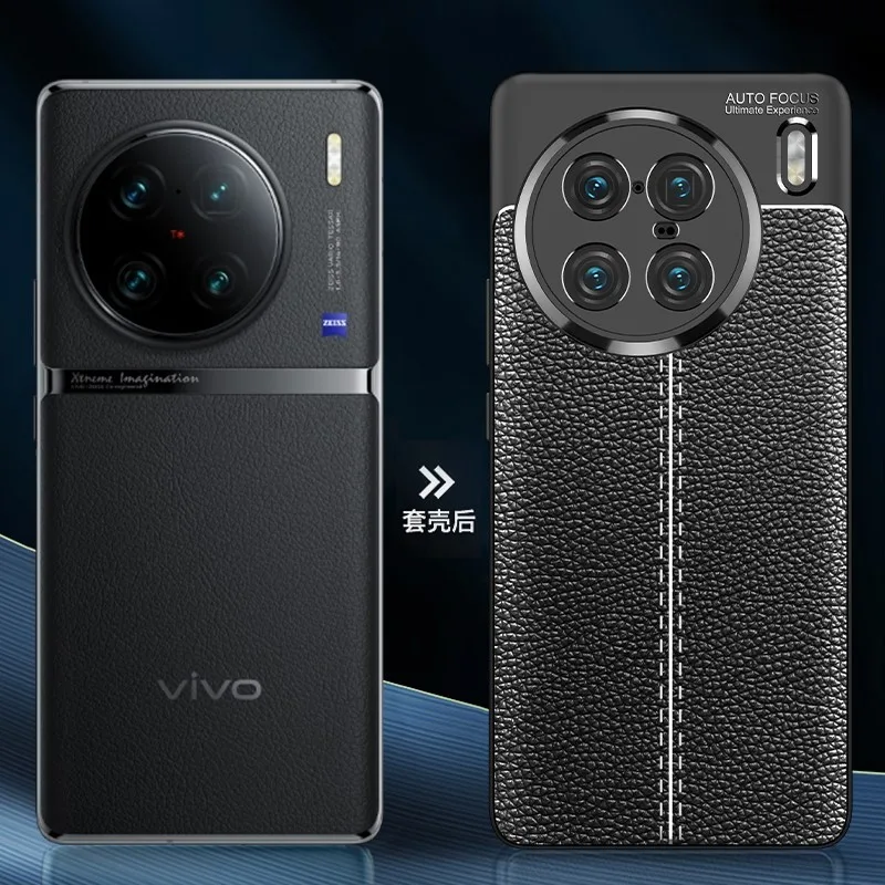 For Vivo X90 Plus Case for Vivo X90 Plus case Shockproof TPU Bumper Soft Silicone Leather Phone Back Cover For Vivo X90 Plus