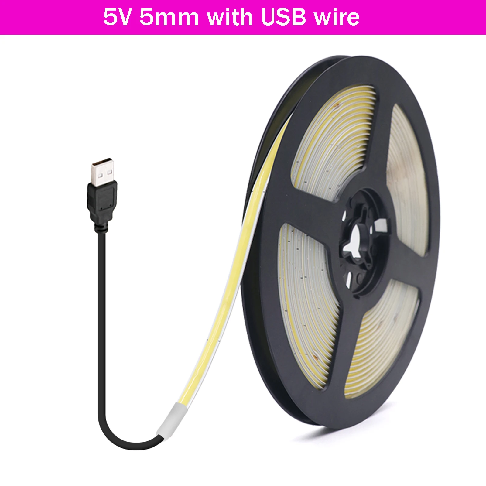 

XUNATA COB светодиодная лента 5В 320 светодиодов