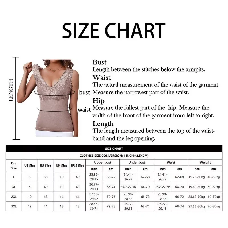 Sale Ladies Autumn Winter Seamless Sexy Lace V-neck Bottoming Sling Fleece Vest Women 's Thermal Underwear with Chest