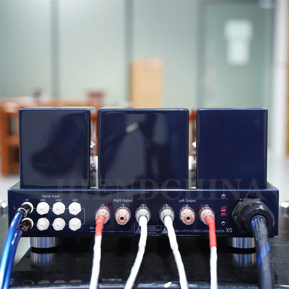 J-009 MUZISHARE X5 Интегрированный ламповый усилитель EL34x4 do AB1 Двухтактный 15 ~ 35 Вт TR