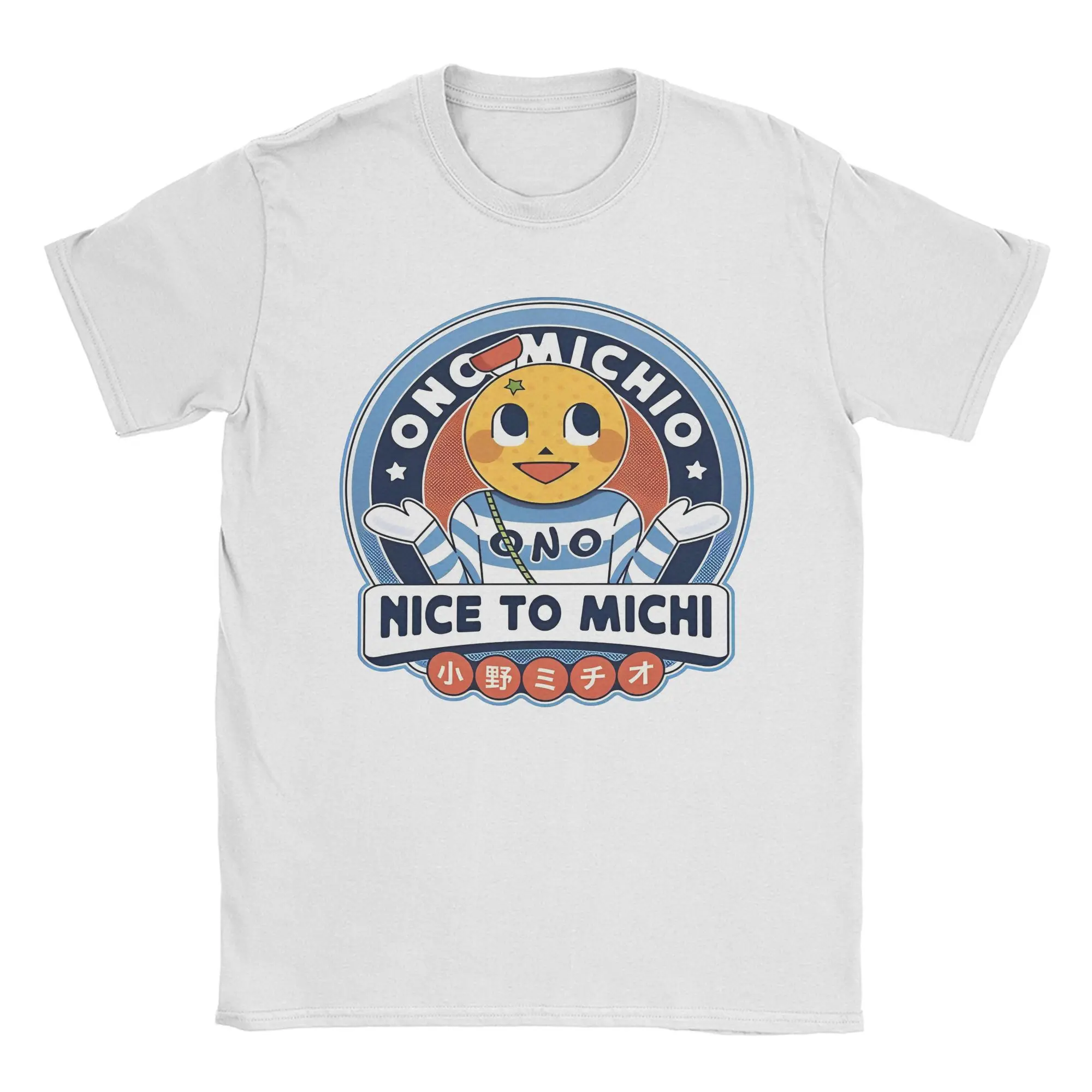 Винтажные футболки Ono Michio с винтажным гербом мужская одежда круглым вырезом и