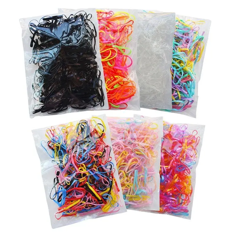 

30g Around Size 2cm Strong Elasticity Girls Ring Elastic Hair Bands Holder Rubber Scrunchies Kids Accessory