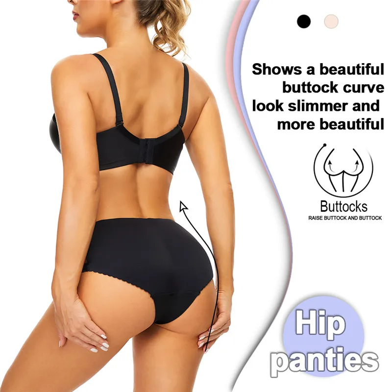LANFEI Women Butt Lifter Buttocks Panties Big Ass Padded Hip Enhancer Seamless Push Up Booty Pads Lady Underwear Pads Shapewear
