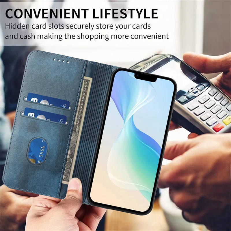 Фото Магнитный чехол Fundas Realme 15/15T/15Pro для Realme 15 Pro, кожаный чехол-бумажник Capa для Realme 15T 15 Pro, задняя крышка телефона Coque №3