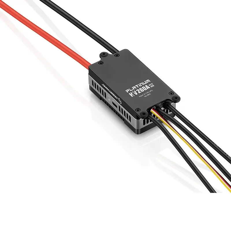 Фото Бесколлекторный регулятор скорости UniFlyHobbywing Platinum 260A SBEC / OPTO HV V5 6-14S Lipo для электрических вертолетов/самолетов класса 700-800 / 2S №3