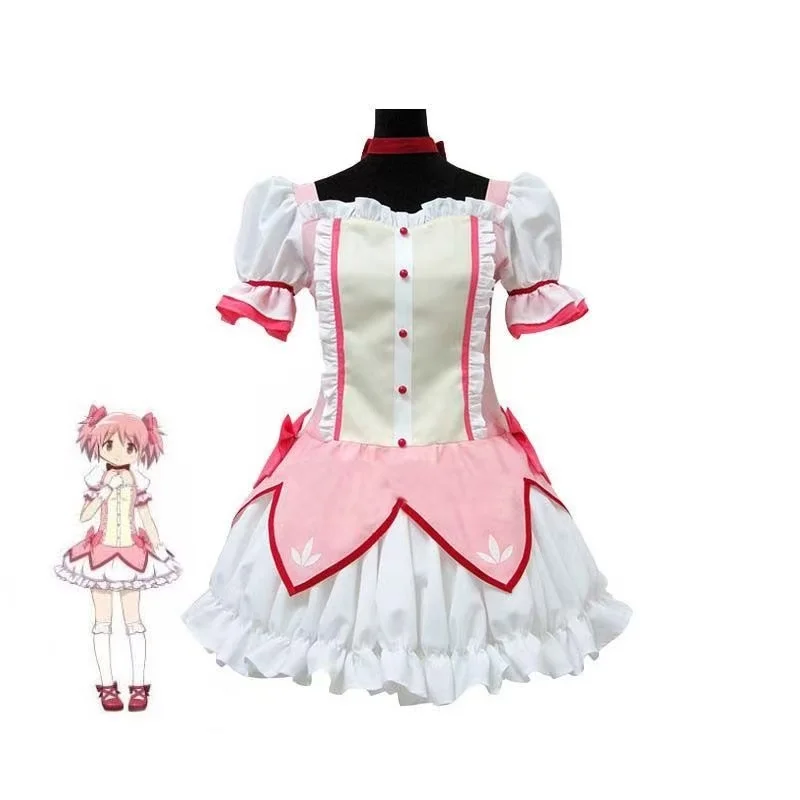 Костюм Puella Magi Madoka Magica cos Xiao Mei Yan Косплей боевой костюм аниме олень глаза Круглый