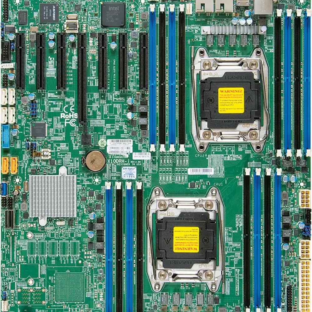 

X10DRH-i For Supermicro Server Motherboard E5-2600 v4/v3 Family Dual Port GbE LAN SATA3 (6Gbps) IPMI 2.0 LGA2011 DDR4