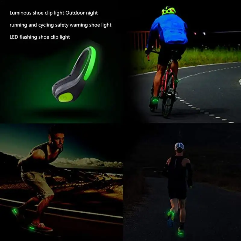 

Reflective Runner Shoe Clip Glare Night Runner Shoe Lights Shoe Clip Lights For Running At Night Walking Jogging Biking Cycling
