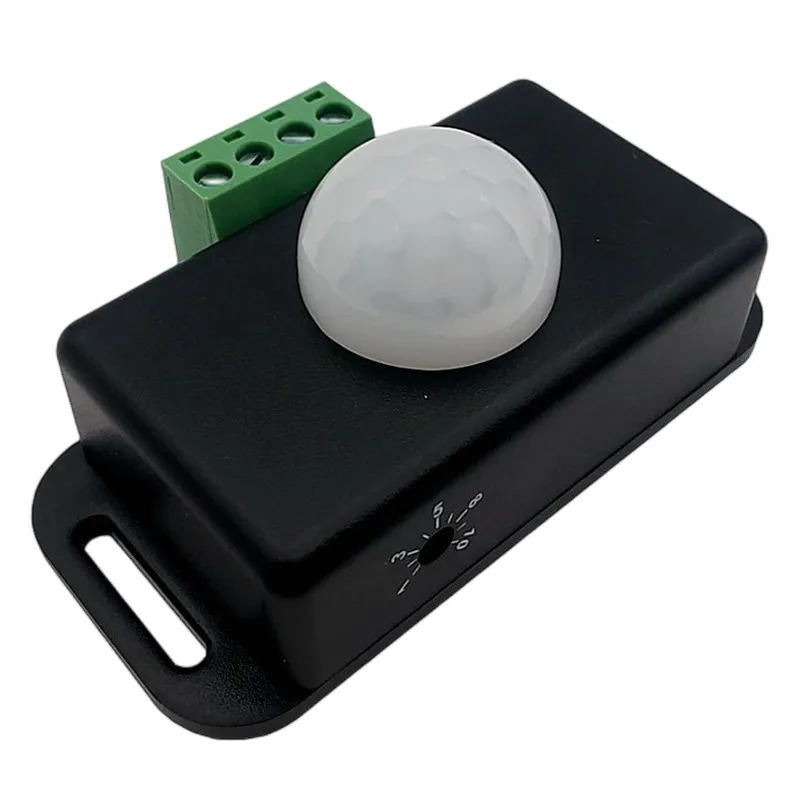 

Mini PIR Motion Sensor Detector Switch for LED Strip Ruban Light Tape SMD 5050 3528 Infrared Detection 6A 12 Volt 24Volt 12V 24V