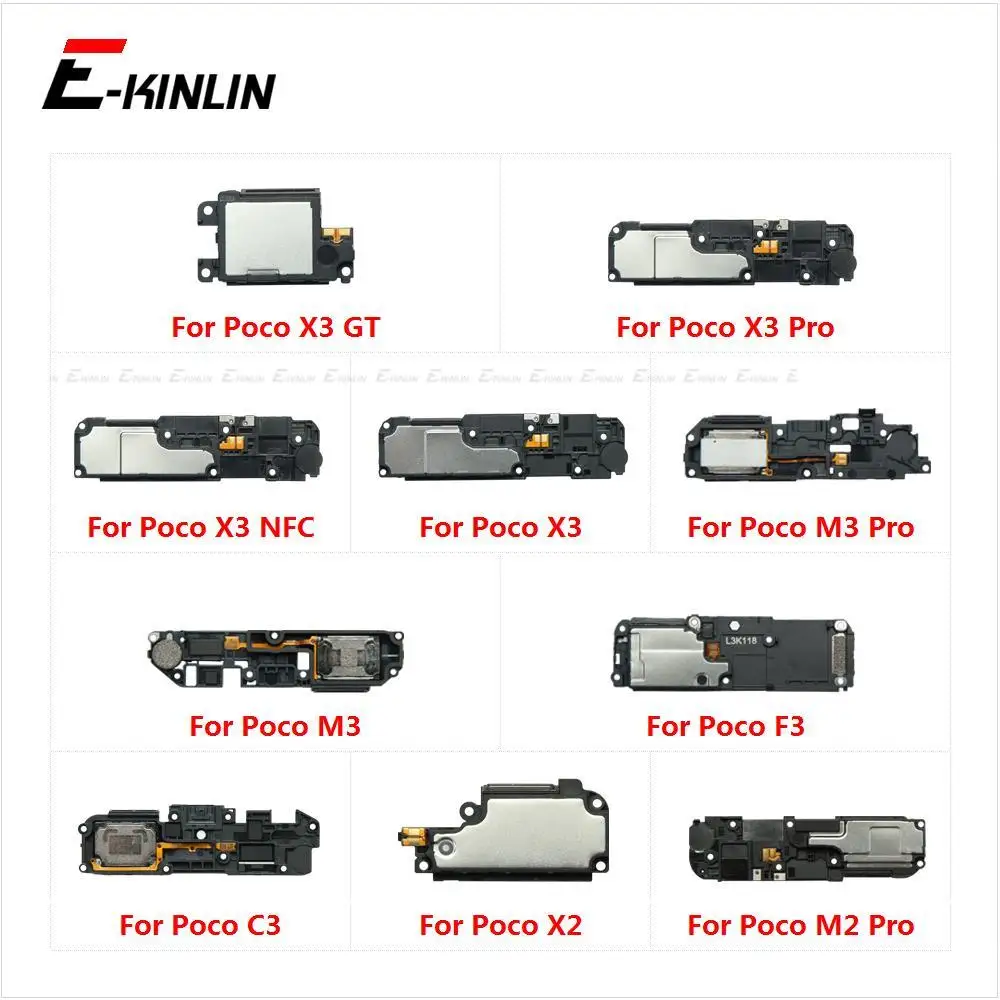 

10 шт./партия, динамики для XiaoMi PocoPhone Poco C3 F3 X2 X3 GT NFC M2 M3 Pro
