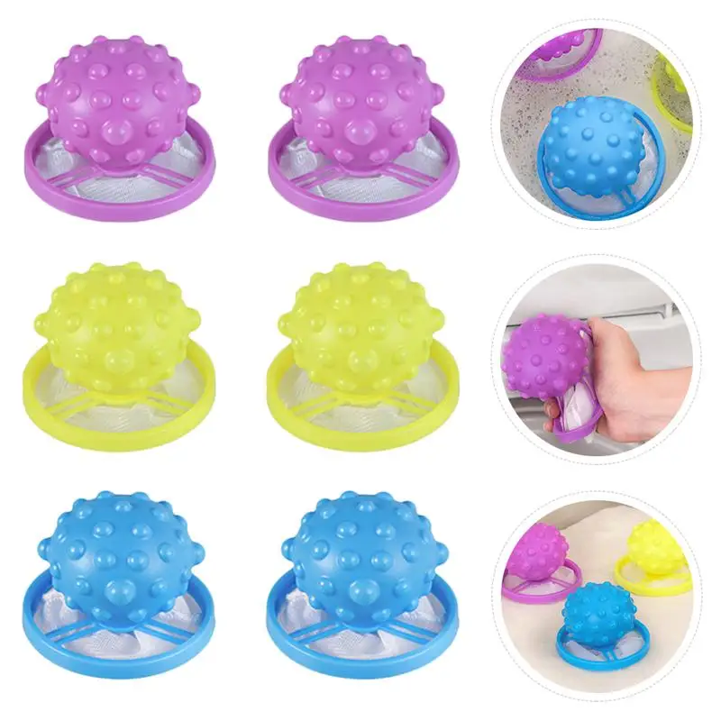 

6pcs Washing Machine Filter Mesh Bag Laundry Filter Bag Hair Catcher Mesh Pouch