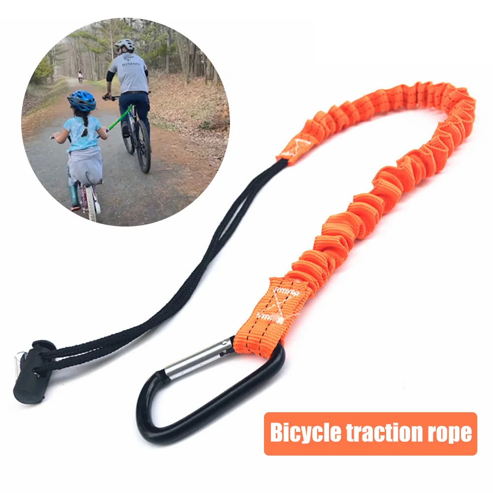 

BICYCLE Traction Rope Mountain Bike Parent-Child Nylon Stretch Pull Strap Hook Towing Rope Outdoor Safety Bungee Cord Tow Cable