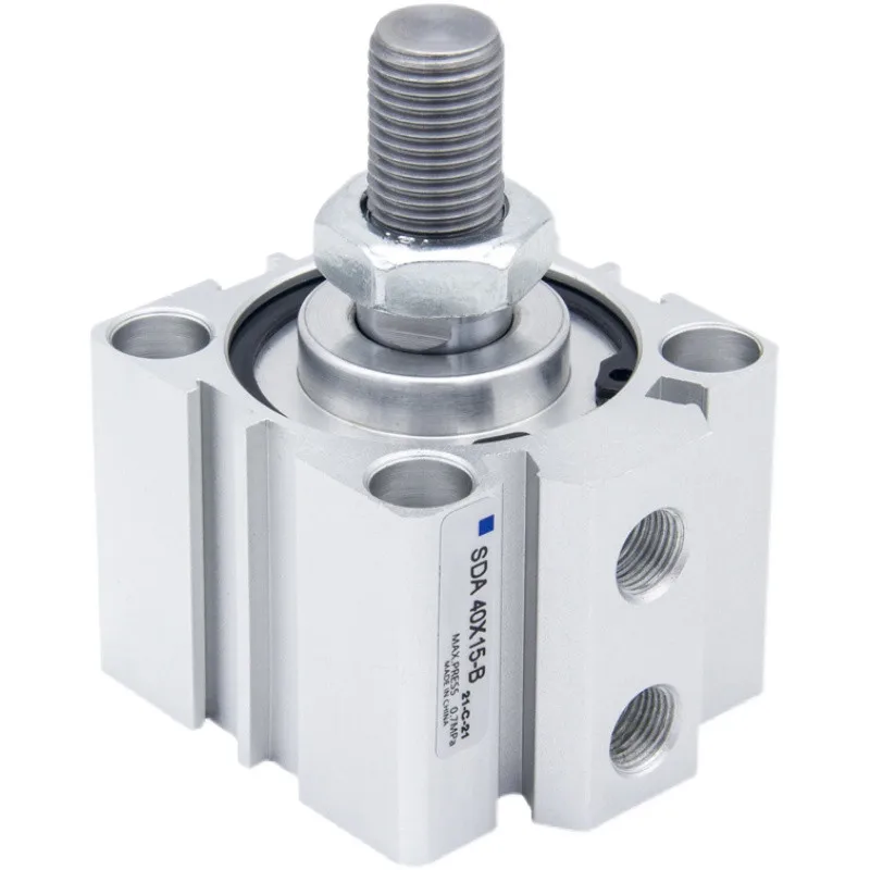 Воздушный цилиндр серии SDA-B диаметром от 40 мм до 5 10 15 20 25 30 45 ход 50 Наружная резьба