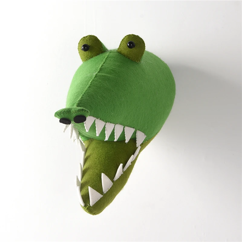 Настенное 3D животное голова акулы войлочное искусство Настенная подвесная