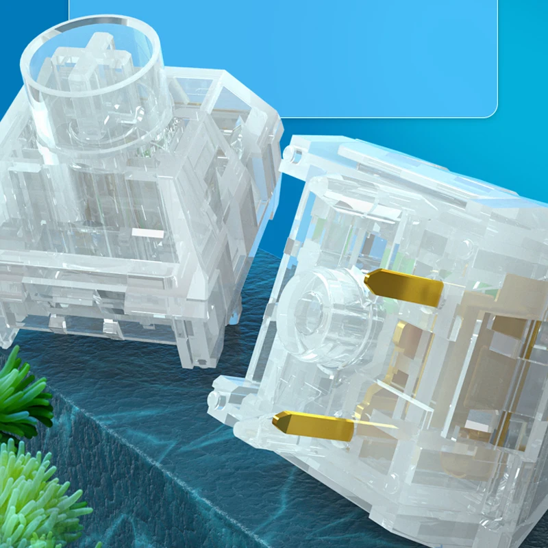 Полностью прозрачный механический переключатель клавиатуры Kaihua kailh box jellyfish |