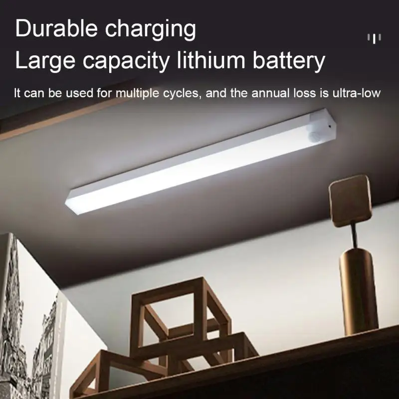 

Motion Sensing Light Wireless USB Rechargeable Lamp LED Night Lights Indoor Lighting Corridor Cabinet Bedroom Home Accessories
