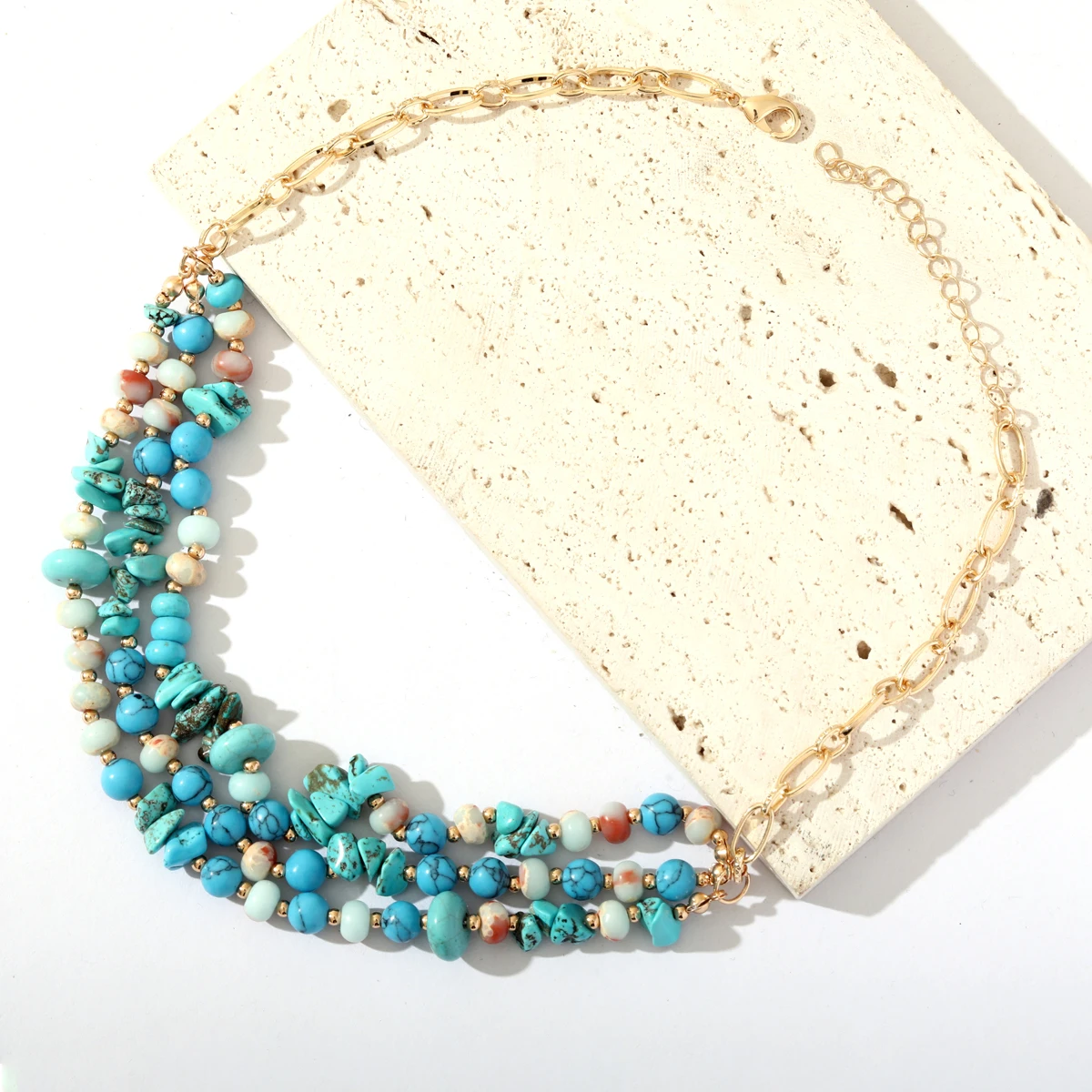 

Bohemian Jewelry Fashion Statement Stone Beads Necklace For Women New In Necklace 2023