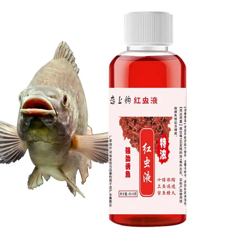 

Red Worm Scent Fish Attractants For Baits Red Worm Scent High Concentration Freshwater Fishing Enhancer And Fishy Bait Additive