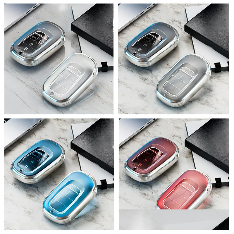 

New TPU Scrub 5 Buttons Car Remote Key Case Cover Shell For Honda CRV Civic Accord 2022 Protector Holder Fob Keyless Accessories