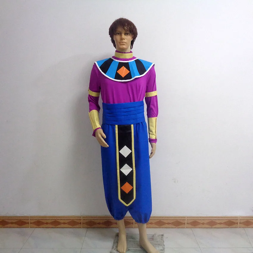 Фото Beerus Birusu Косплей Cos Рождественская вечеринка Хэллоуин Униформа Костюм Настроить любой размер №1