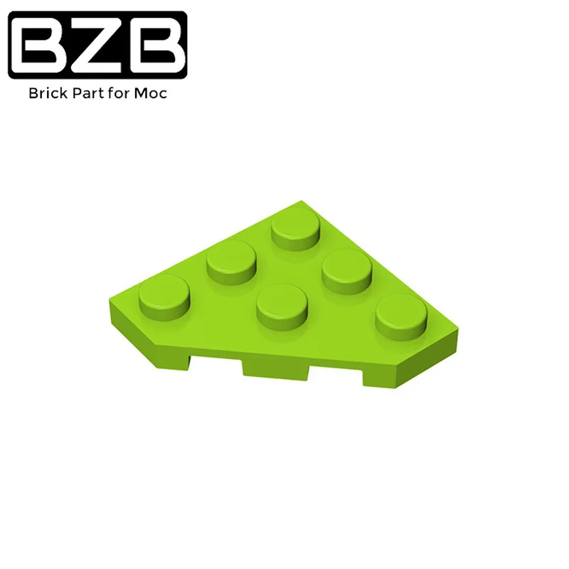 

10pcs Compatible MOC Brick Parts 2450 Wedge Plate 3 x 3 Cut Corner Board Building Block Particle Assmble DIY Kid Brain Toy Gift
