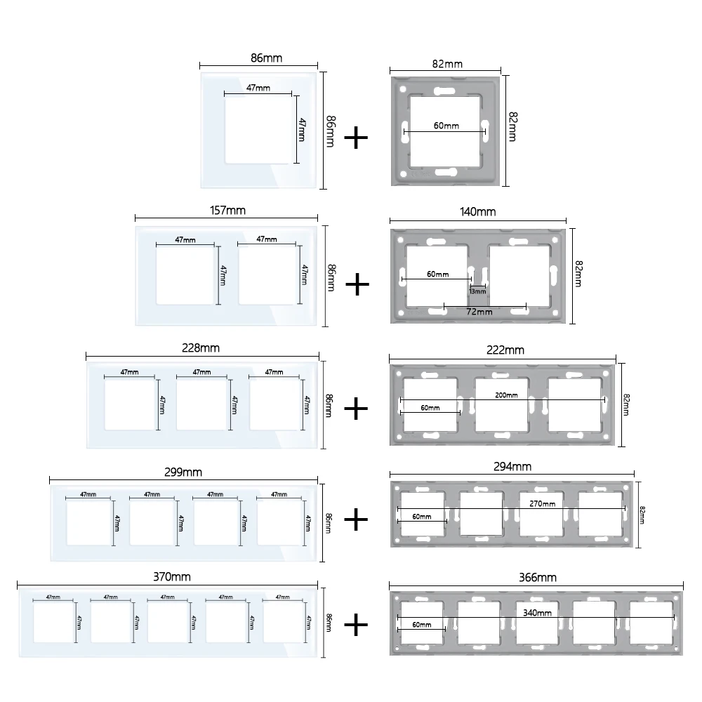Фото TAWOIA DIY TV Satellite USB PC RJ45 разъем CAT6 TEL HDMI VGA наушники 2-контактный разъем кнопка переключателя №2