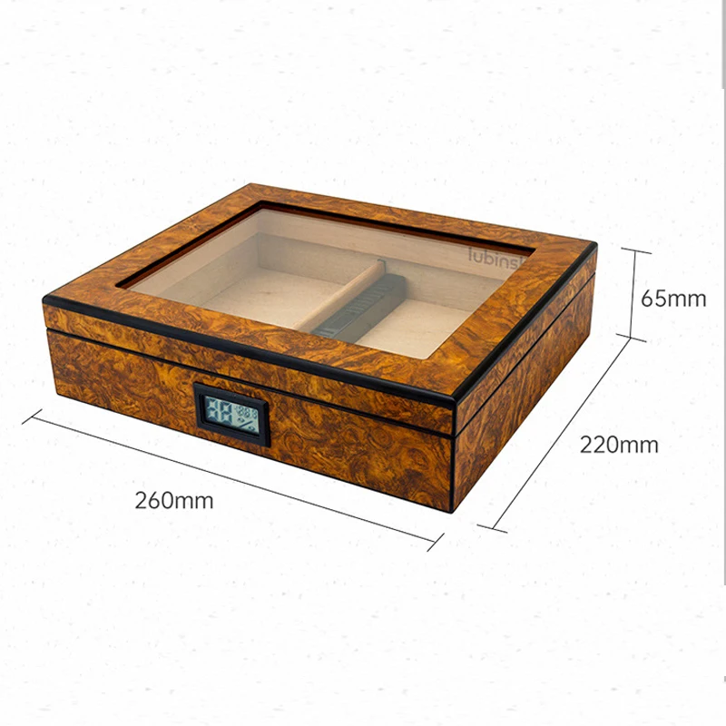 LUBINSKI элегантная коробка из кедрового дерева дорожный хьюмидор для сигар с