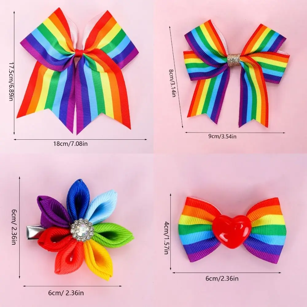 Заколки для волос Эластичные радужные заколки Не вреда Джамбо Большие