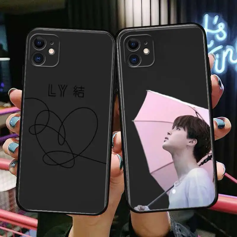 

Love Yourself Flower Kpop Phone Cases For iphone 13 Pro Max case 12 11 Pro Max 8 PLUS 7PLUS 6S XR X XS 6 mini se mobile cell