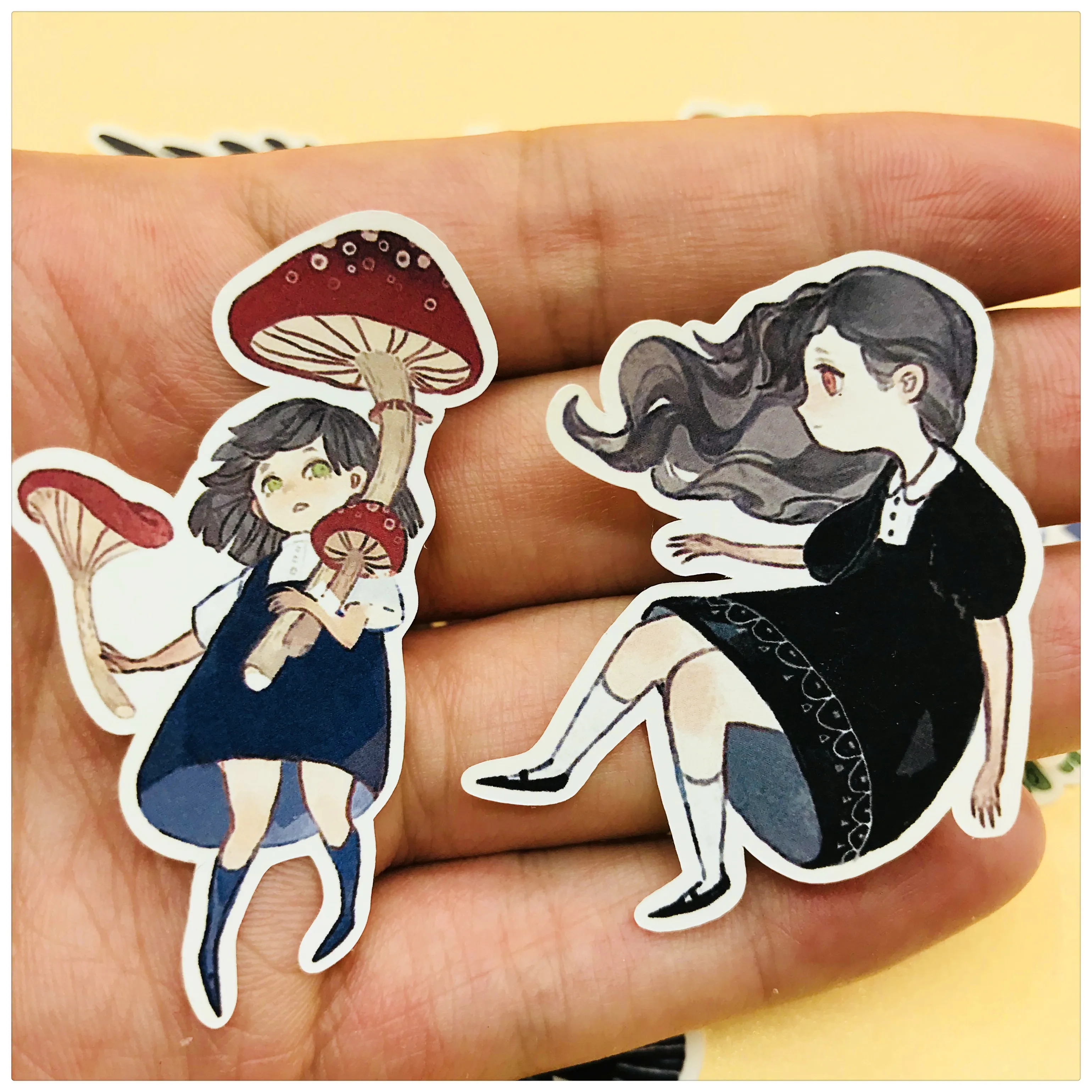 

36PCS/Pack Girl and Animal Stickers Crafts and Scrapbooking Stickers Book Student Label Decorative Sticker