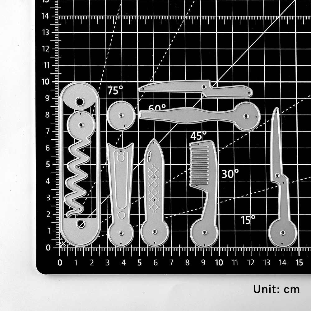 

Набор небольшой посуды, ручные инструменты, металлические режущие штампы для «сделай сам», скрапбукинг, нож для бумаги, лезвие формы, перфор...