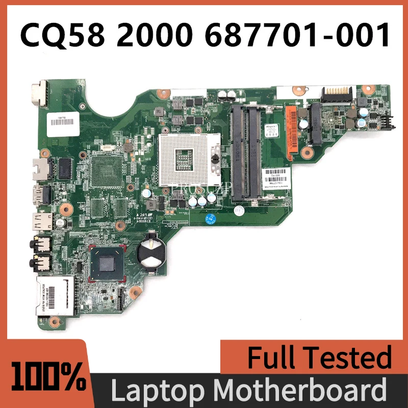 687701-001 687701-501 Высококачественная материнская плата для ноутбука HP Pavilion 650 CQ58 SLJ8F HM75 GM DDR3 PGA989 100% протестирована ОК