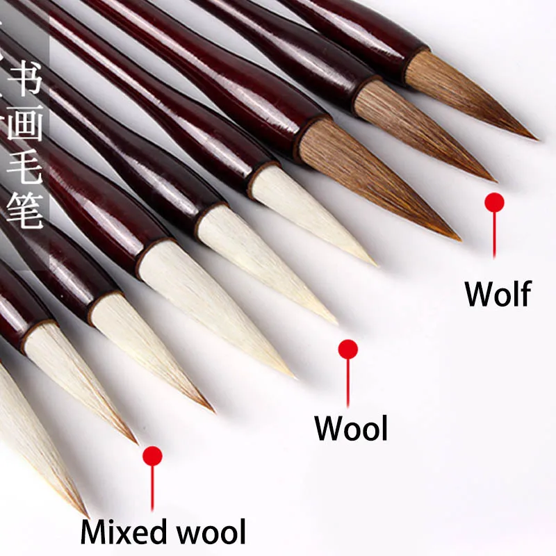 

Кисти для китайской каллиграфии, изысканные кисточки для рисования и письма, подходят для школьных принадлежностей, 3 шт./комплект