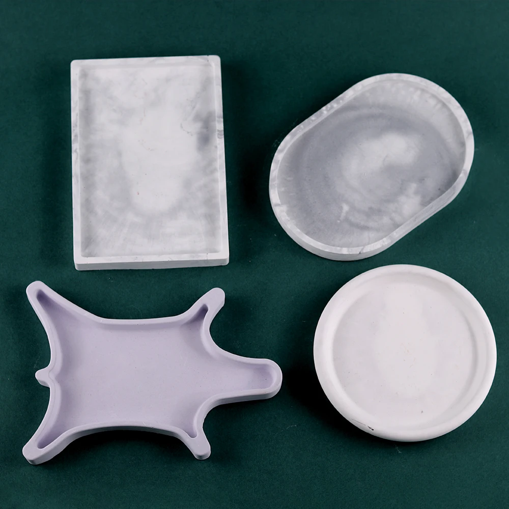 Овальная форма сделай сам коробка для хранения силиконовая поднос УФ эпоксидной