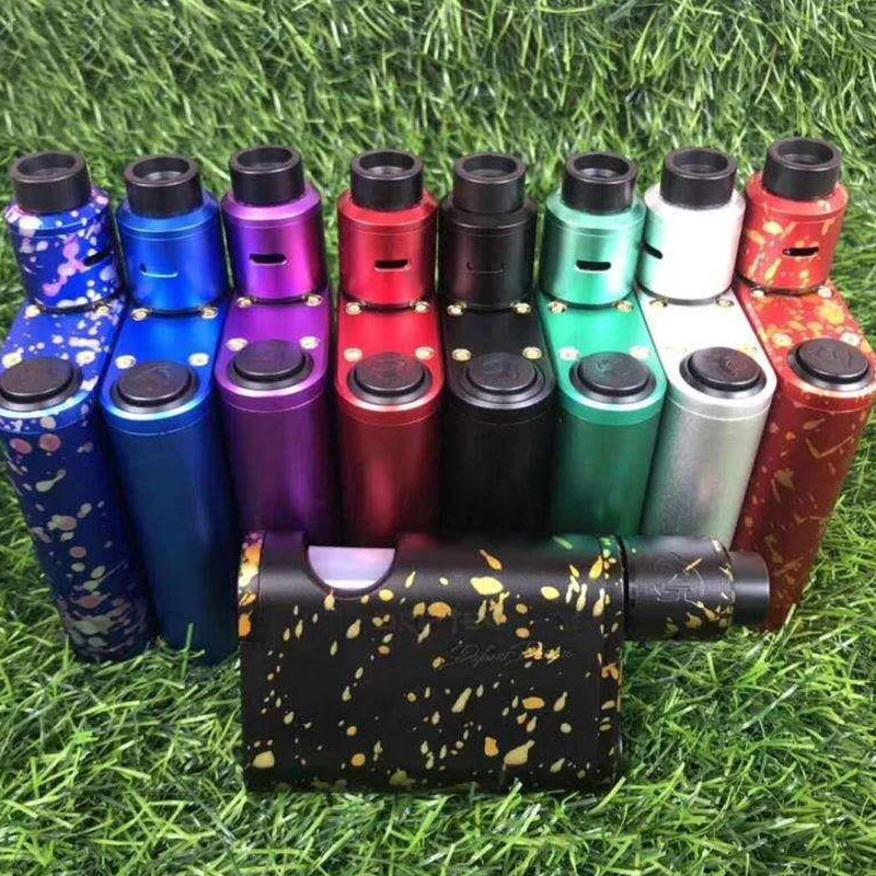 

Новый механический mod kit 528 custom goon driptech-ds 528 BF box kit 18650 батареи алюминиевые параллельные 2*10 мл испаритель Mod vs Swag 80W