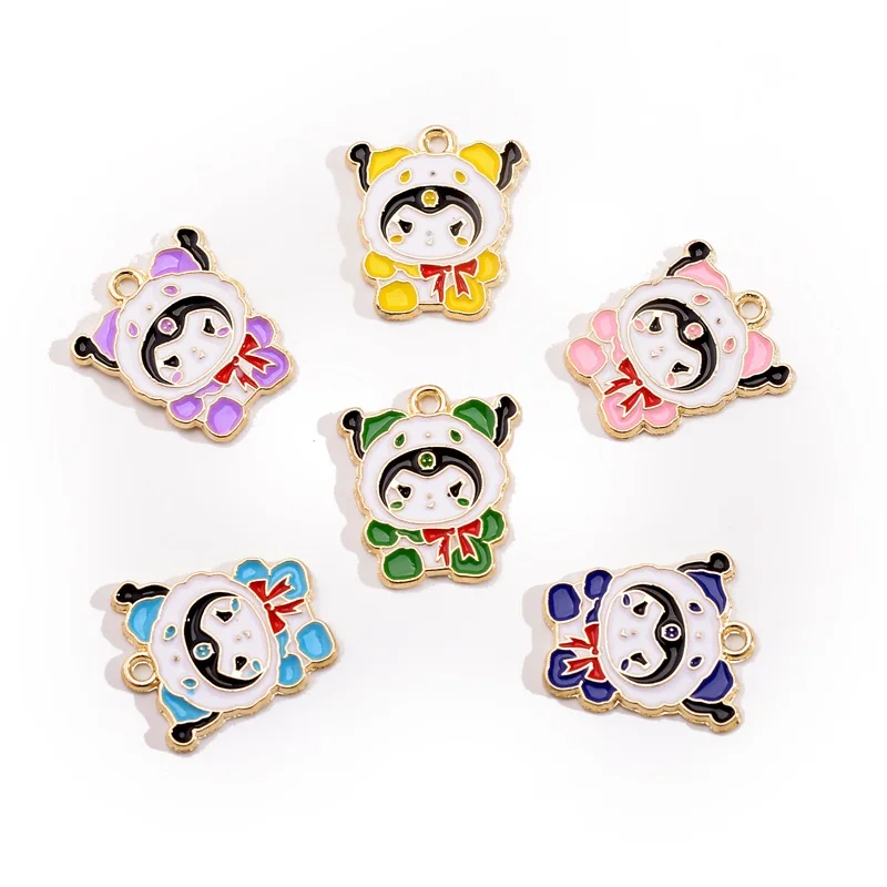 

10Pcs Zinc Alloy Cute Cartoon Anime Enamel Color Charm Pendant for Necklace Bracelet Jewelry Making Supplies Gift Wholesale