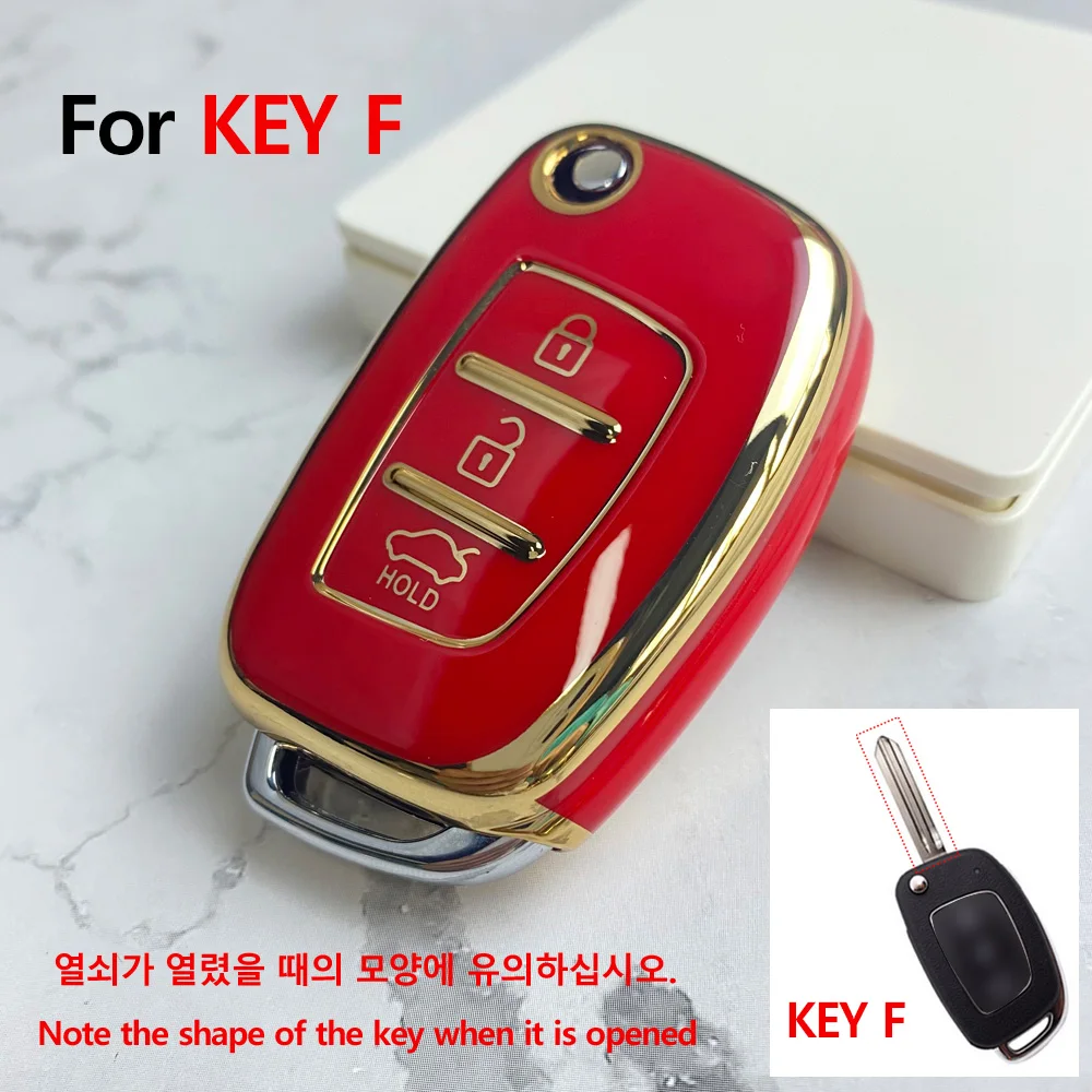 Откидной чехол для ключа автомобиля 3/4 бутылки для Hyundai Solaris Creta Ix25 Kona Tucson Sonata FE I40 Elantra Ix35 I20 Ix45 HB20 Accent