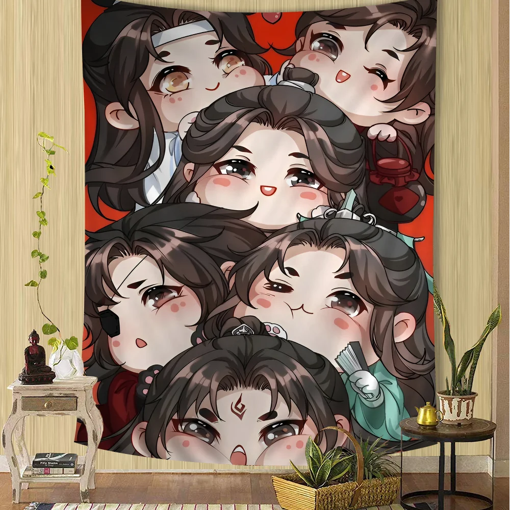 Аниме Тянь Гуань Ци Фу подвесной богемный гобелен Таро хиппи настенные коврики