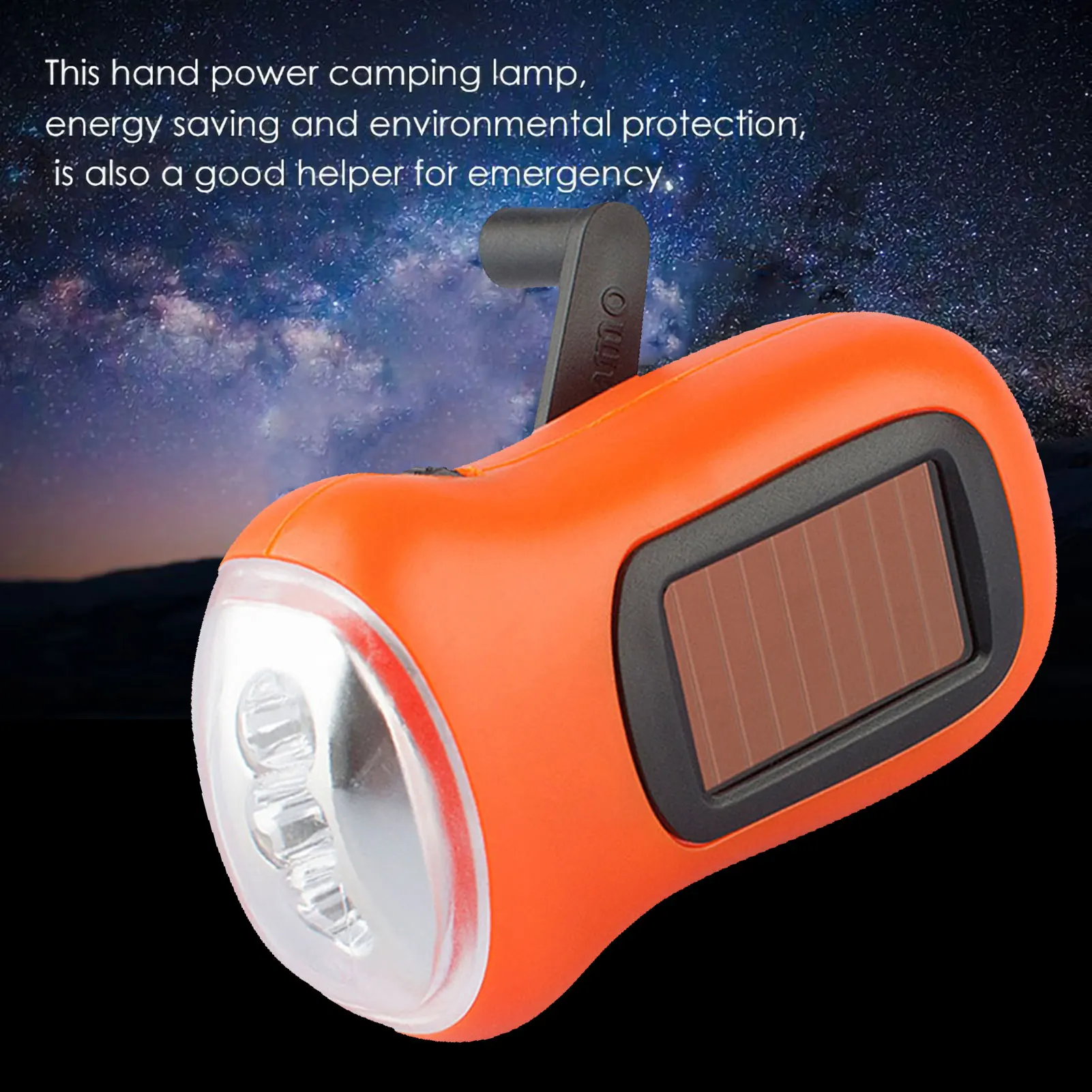 

Ручной фонарик на солнечной батарее, светодиодный фонарик для экстренных ситуаций, кемпинга, снаряжения для выживания