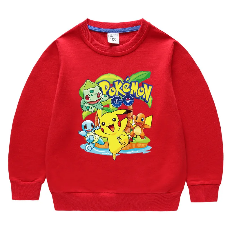 Детская толстовка Takara Tomy Pokemon Pikachu пуловер пальто для маленьких мальчиков и